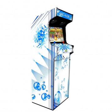 Borne Arcade Classic Profil Gauche Modèle Bubble White ma-borne-arcade.fr Borne Arcade Classic Profil Gauche Modèle Bubble White ma-borne-arcade.fr