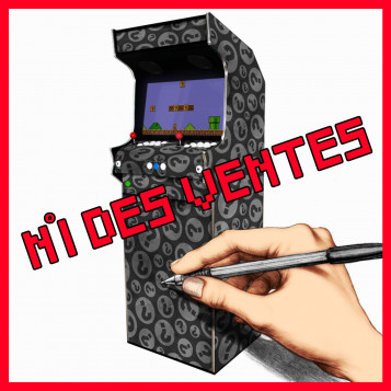 Borne Arcade Profil Droit Modèle Personnalisé ma-borne-arcade.fr