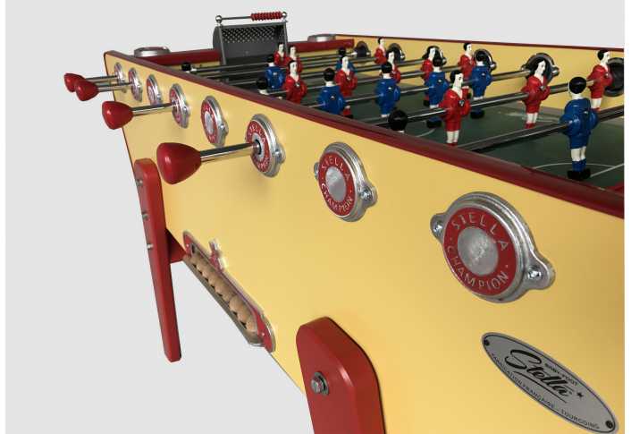 Baby foot Stella Champion Collector Tradition Jaune Ma Borne d'Arcade-mba9 Baby foot Stella Champion Collector Tradition Jaune Ma Borne d'Arcade