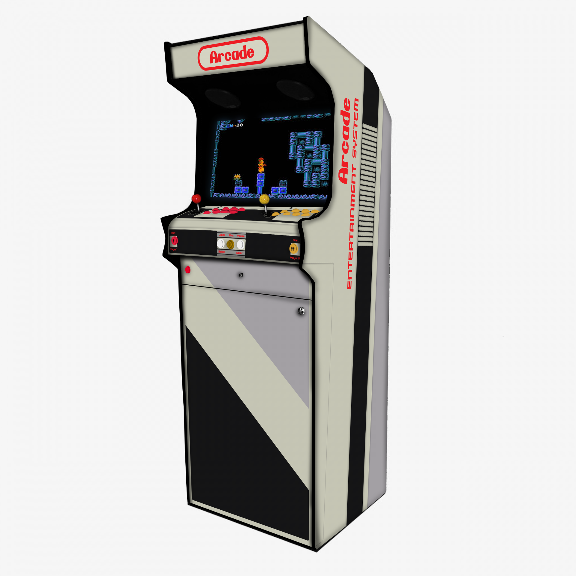 borne-arcade-nes-mario-nintendo-like-tetris-pacman-zelda-pokemon-master-gauche-droite Borne Arcade Master esprit NES retro nintendo mario zelda pokemon