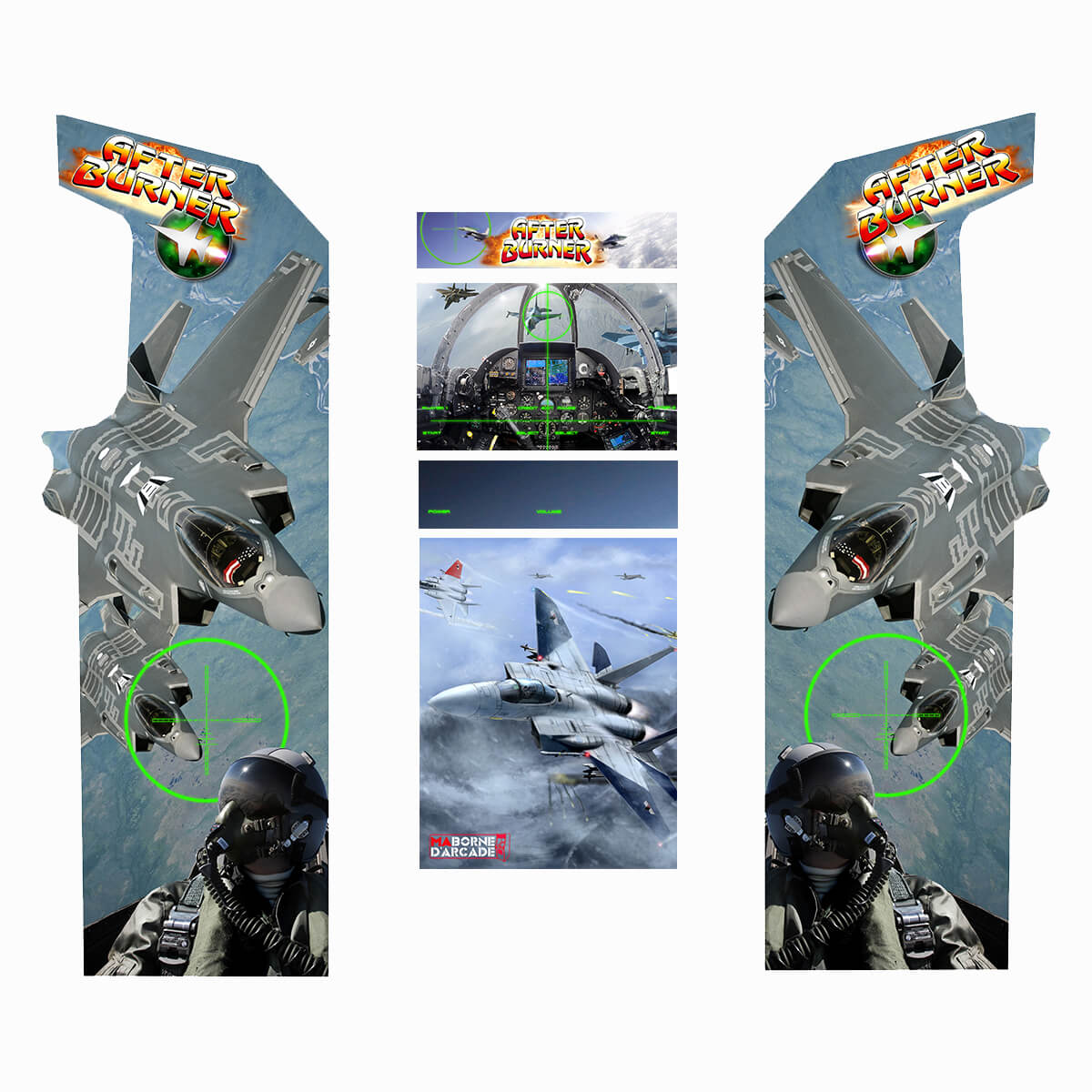 Borne Arcade Classic Planches Modèle After Burner ma-borne-arcade.fr