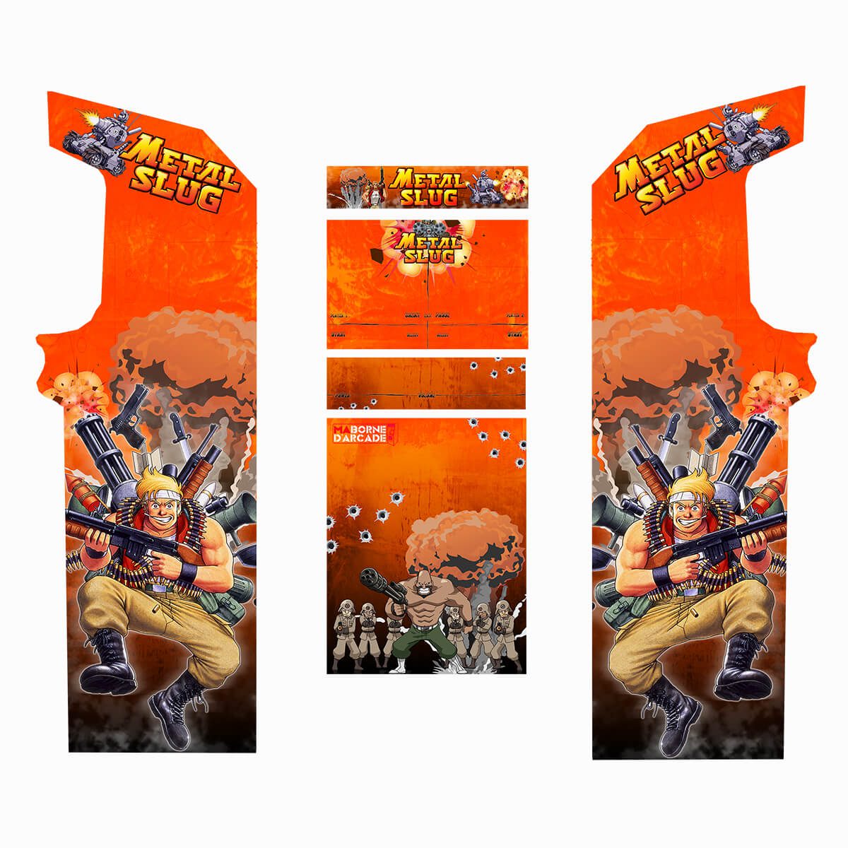 Borne Arcade Classic Planches Modèle Metal Slug ma-borne-arcade.fr