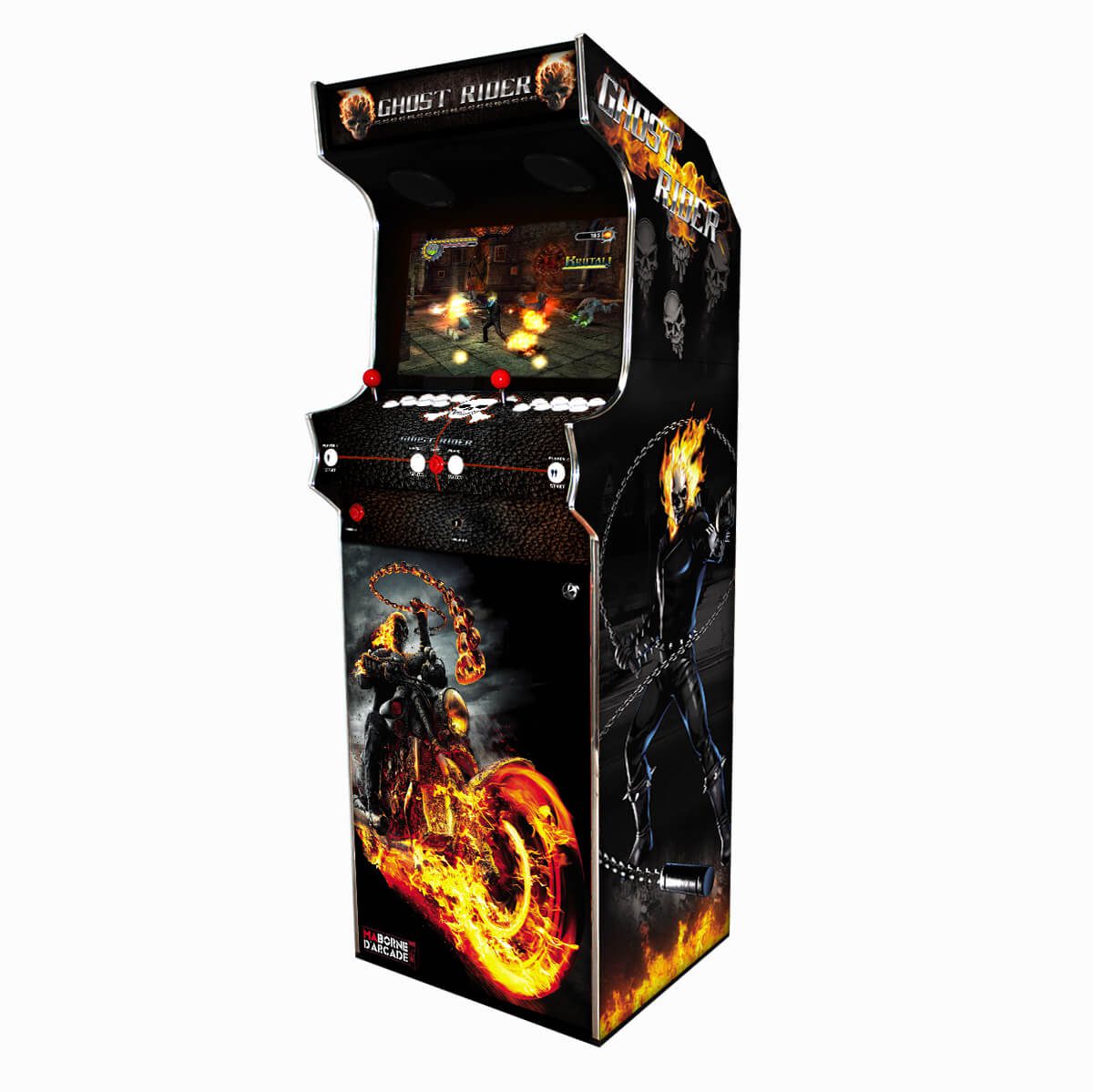 Borne Arcade Classic Profil Droit Modèle Ghost Rider ma-borne-arcade.fr