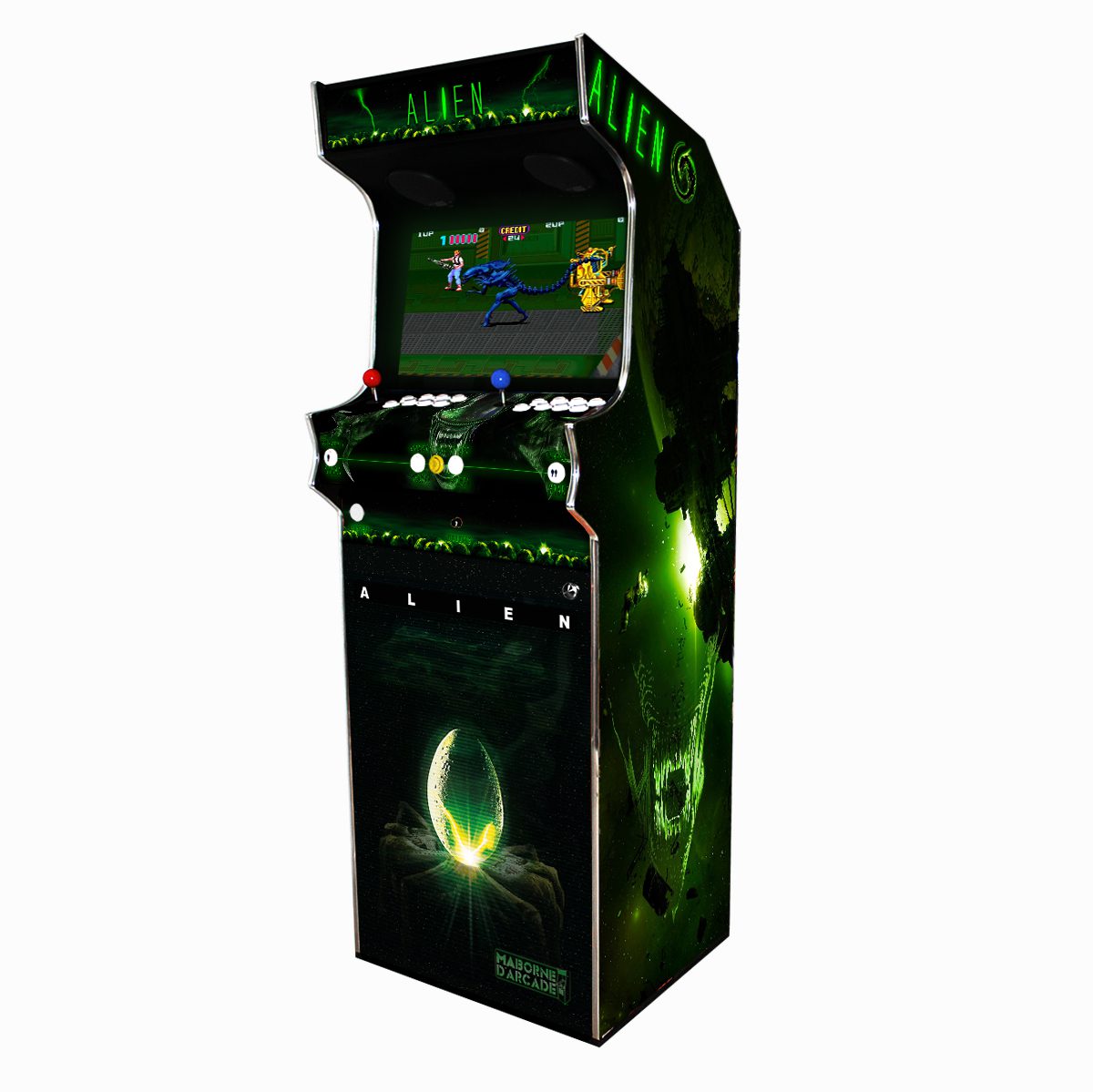 Borne Arcade Classic Profil Gauche Modèle Alien ma-borne-arcade.fr